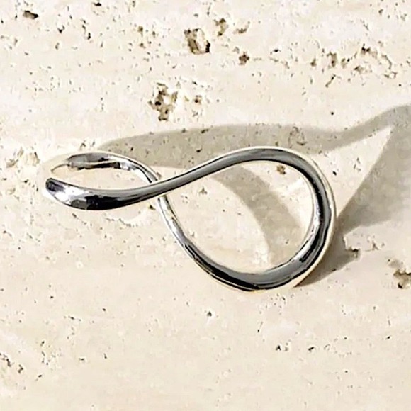 Sterling Silver Geometric Ring, Versatile, Creative, Design, Unique, Tre… - Picture 11 of 12